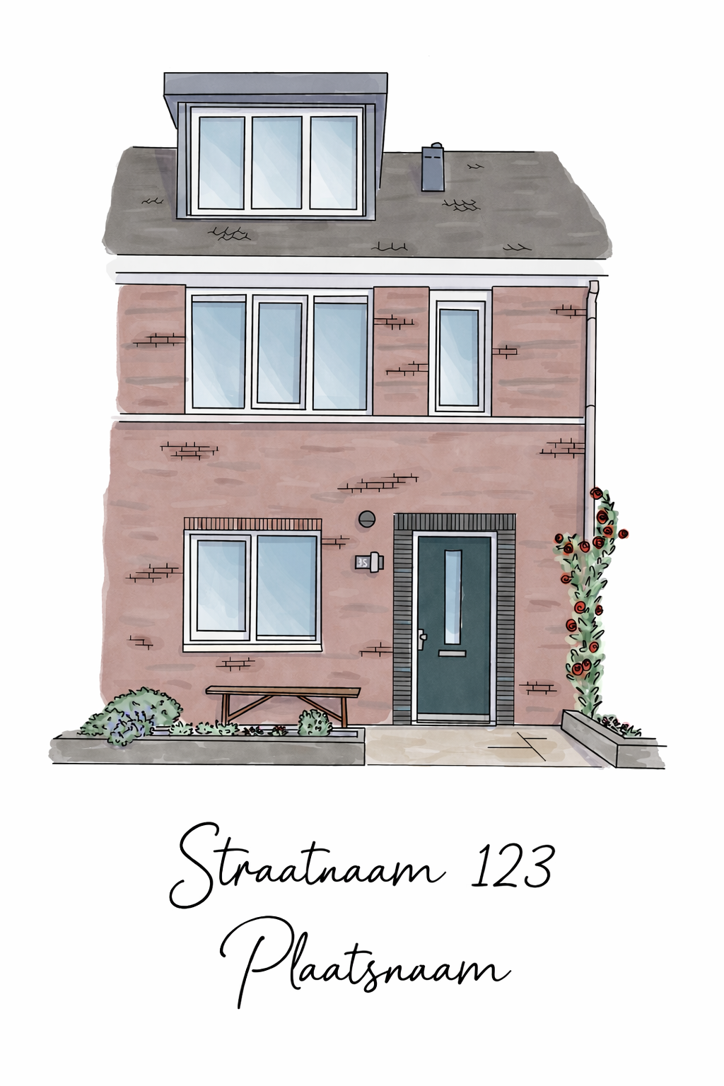 🏡 Persoonlijke Huisillustratie, Een blijvende herinnering & uniek cadeau