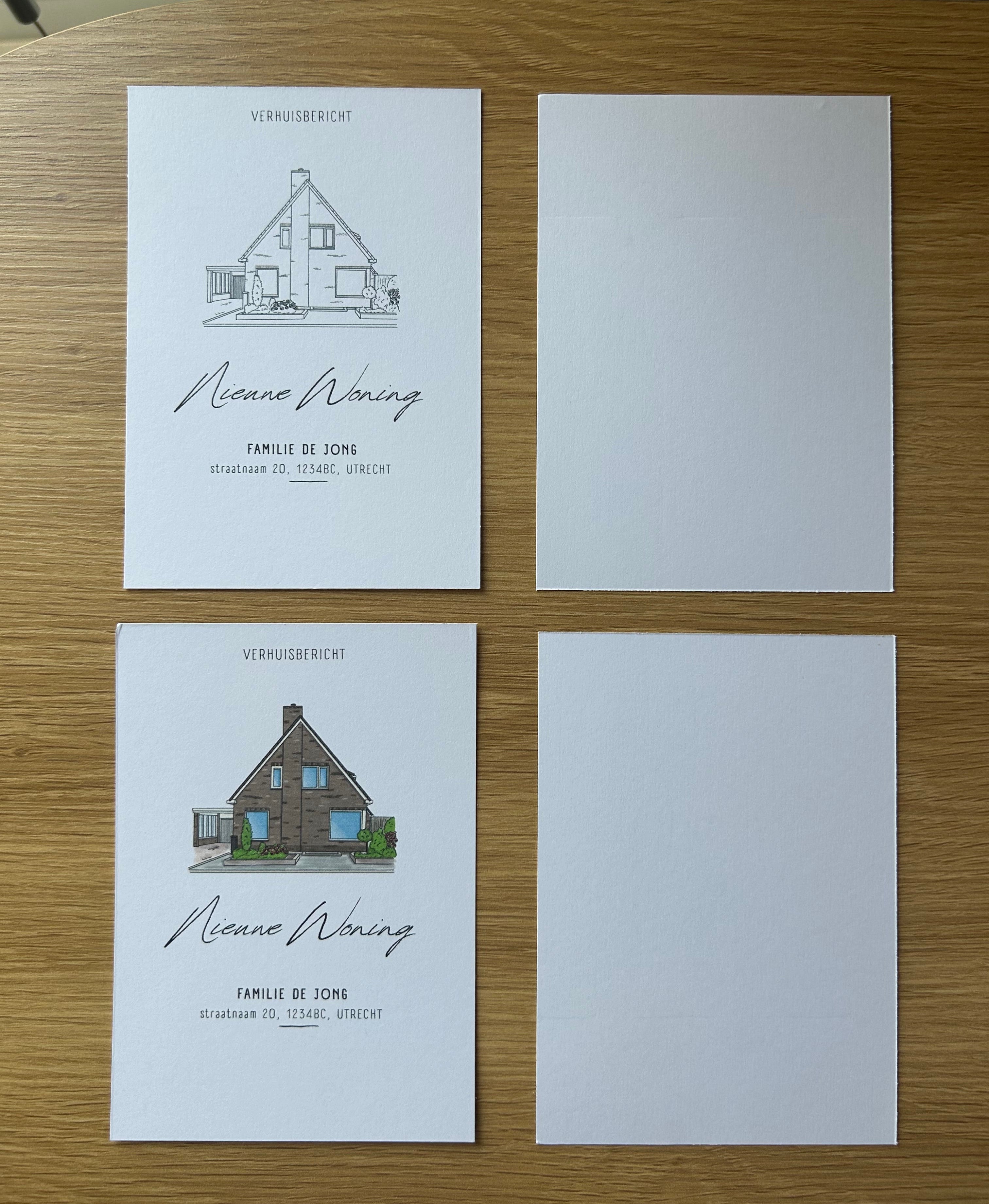 🏡 Gepersonaliseerd Verhuiskaartje met Illustratie