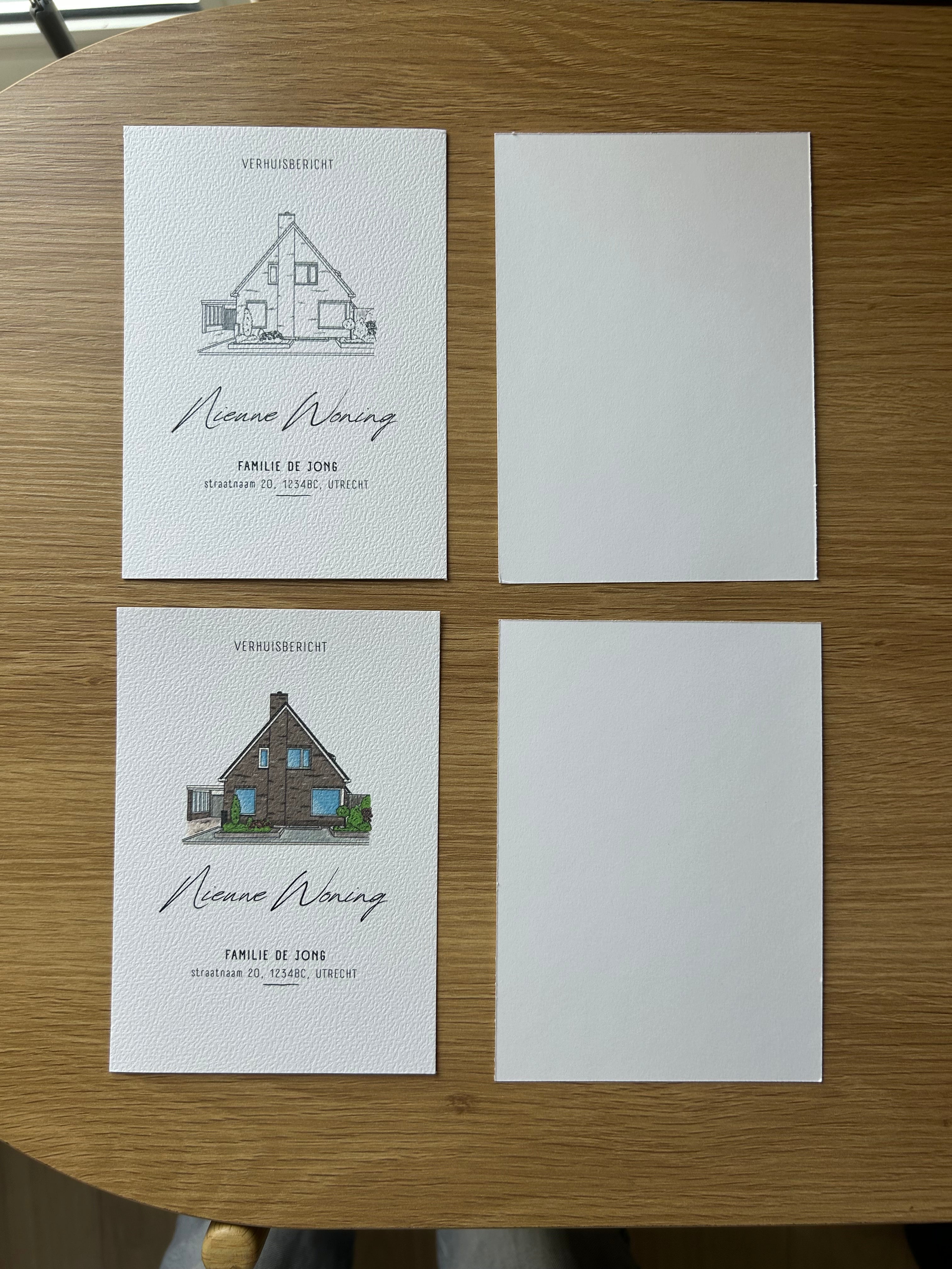 🏡 Gepersonaliseerd Verhuiskaartje met Illustratie
