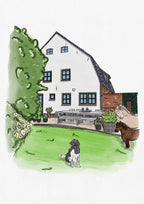🏡 Persoonlijke Huisillustratie met jullie. Een blijvende herinnering & uniek cadeau