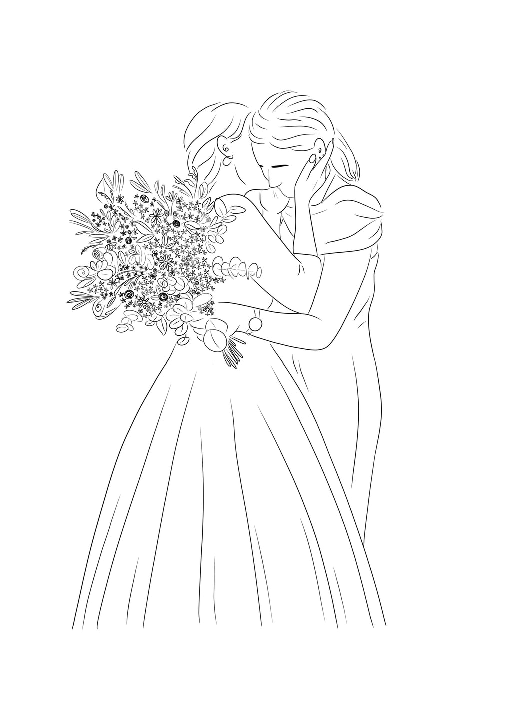 Line Art Vriendschap  Een Tijdloos Symbool van Jullie Band
