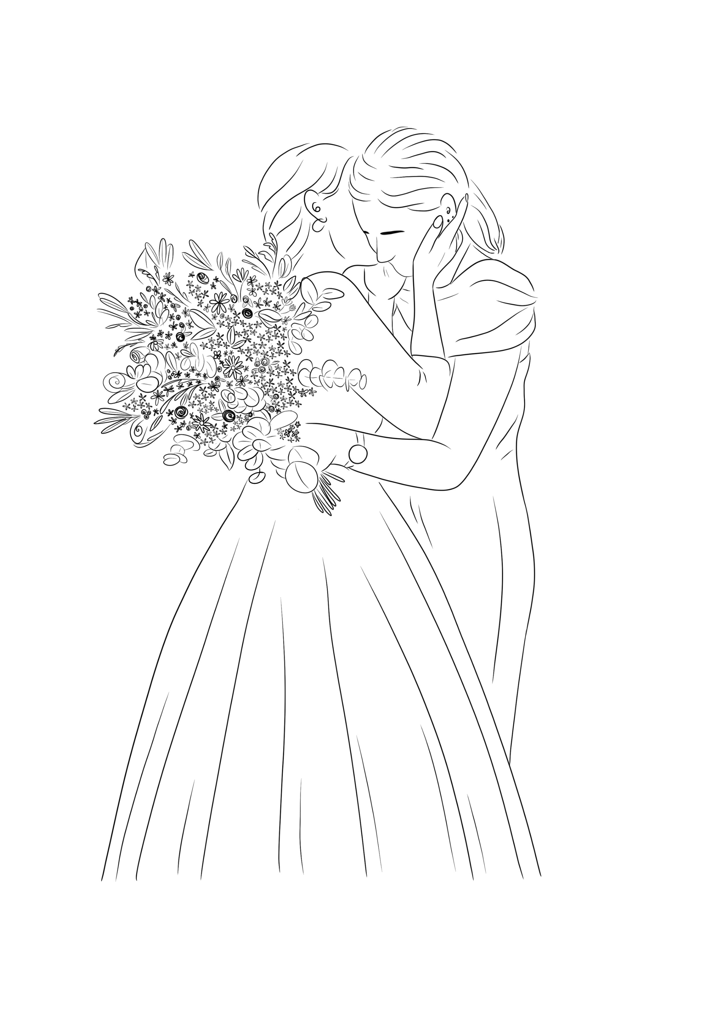 Line Art Vriendschap  Een Tijdloos Symbool van Jullie Band