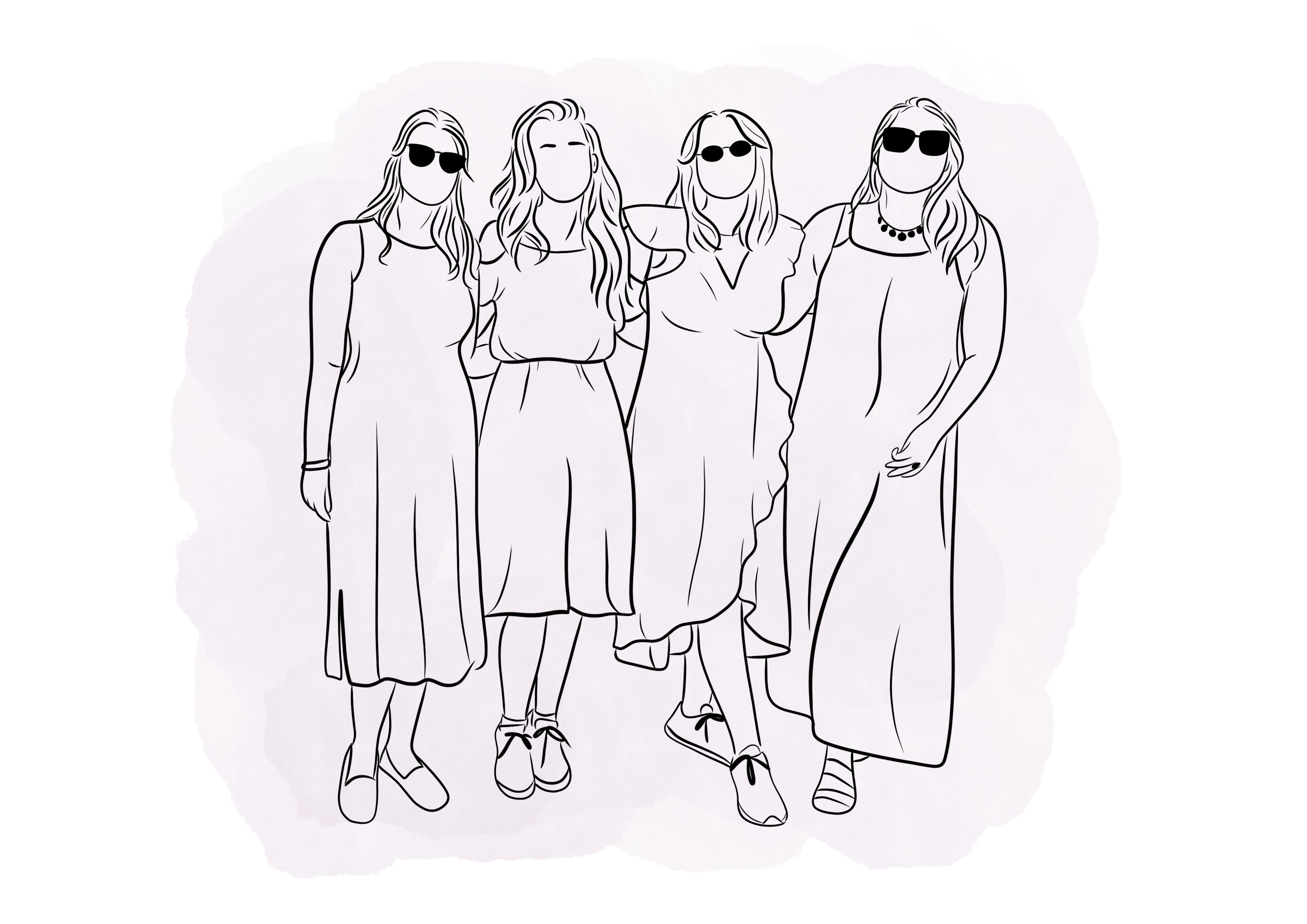 Line Art Vriendschap  Een Tijdloos Symbool van Jullie Band