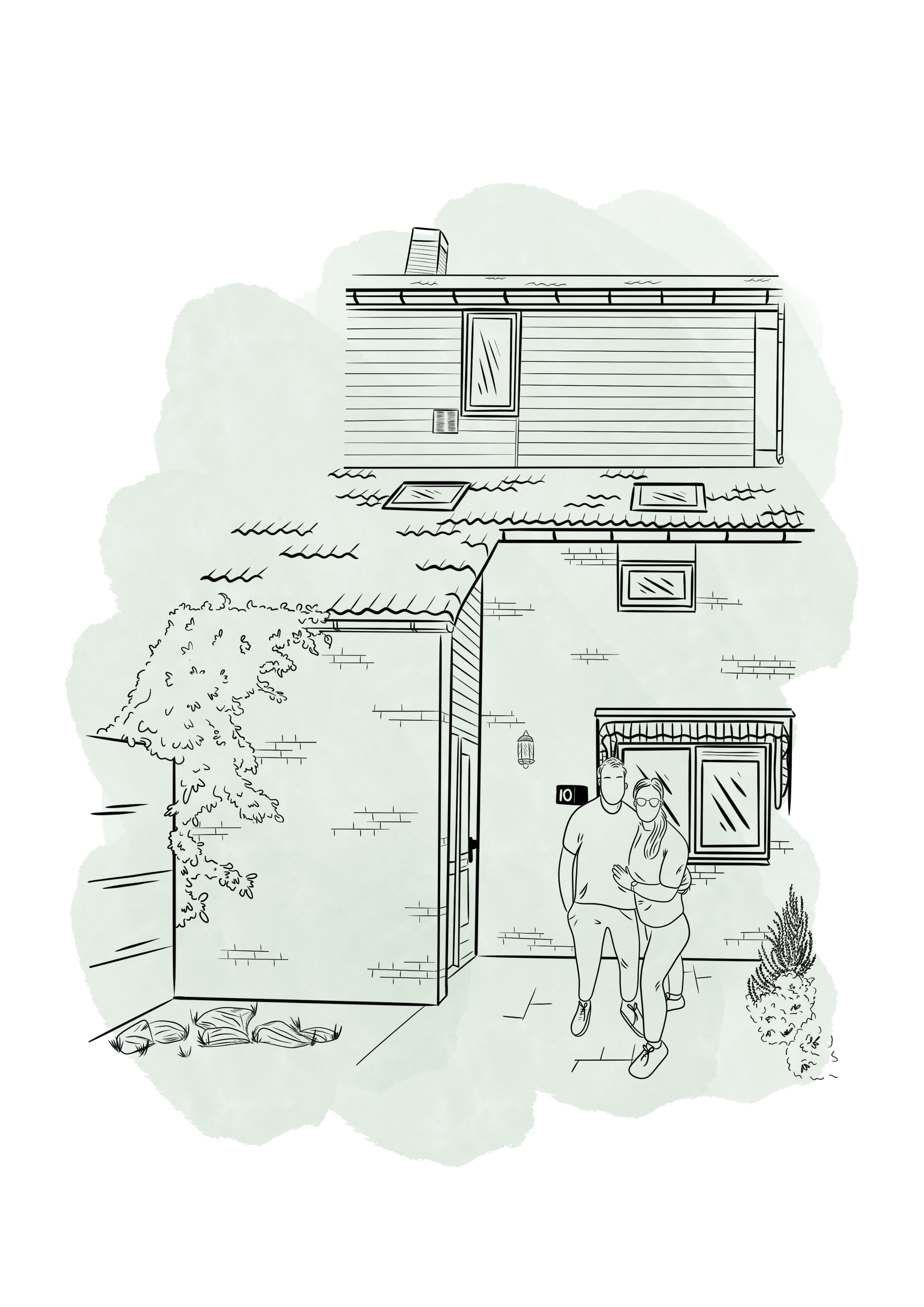 Line Art Huisillustratie op Maat Minimalistisch & Persoonlijk Cadeau