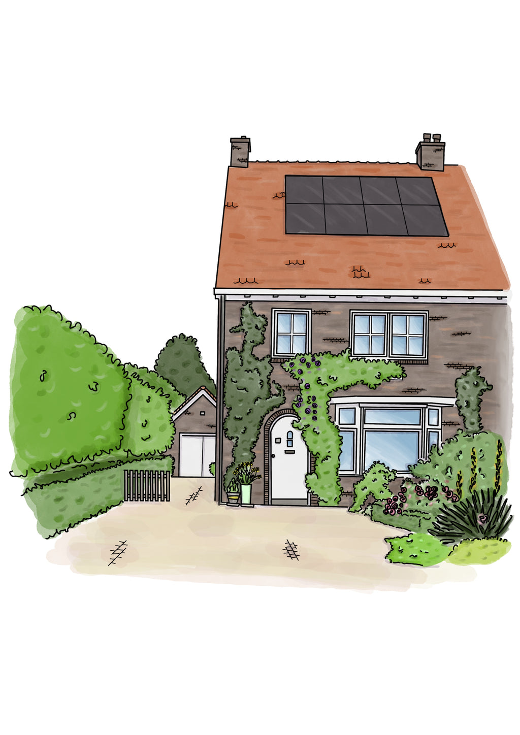 🏡 Persoonlijke Huisillustratie, Een blijvende herinnering & uniek cadeau